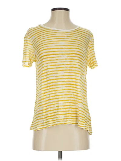 Pre-owned Majestic Filatures Short Sleeve T-shirt In Yellow