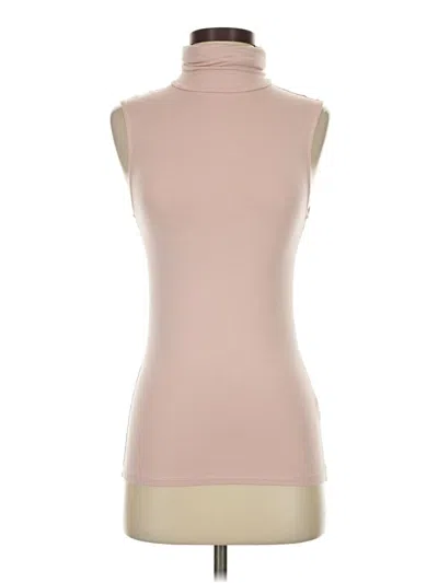 Pre-owned Majestic Filatures Short Sleeve Turtleneck In Brown