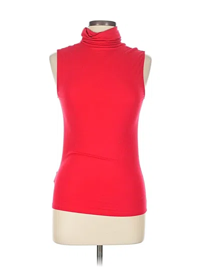 Pre-owned Majestic Filatures Short Sleeve Turtleneck In Red