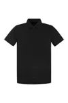 MAJESTIC MAJESTIC FILATURES SHORT-SLEEVED POLO SHIRT IN LYOCELL