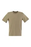Majestic Filatures Short-sleeved T-shirt In Lyocell And Cotton In Neutral