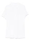 Majestic Filatures Short-sleeved White Shirt With Classic Collar In White