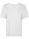 Majestic Filatures Short Sleeves Round Neck Sweater Clothing In White
