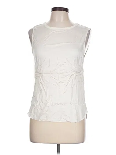 Pre-owned Majestic Filatures Sleeveless Blouse In Ivory