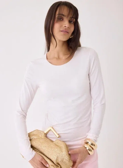 MAJESTIC MAJESTIC FILATURES SOFT TOUCH LONG SLEEVE MERROW EDGE BOATNECK T-SHIRT