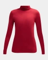 Majestic Filatures Soft Touch Long Sleeve Turtleneck In Red