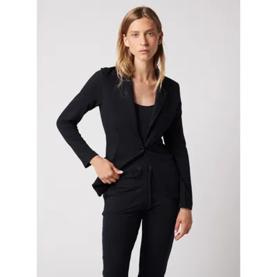 Majestic Filatures Soft Touch Metallic One Button Blazer