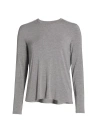 Majestic Filatures Soft Touch Semi Relaxed Long Sleeve Crewneck T-shirt