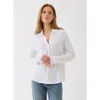 Majestic Filatures Soft Touch Semi Relaxed Shirt In White
