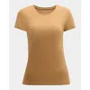 Majestic Filatures Soft Touch Short Sleeve Crewneck T-shirt In Brown