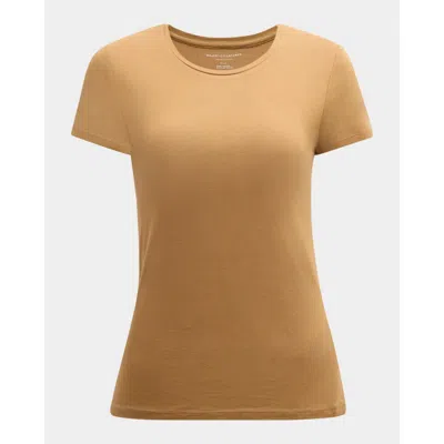 Majestic Filatures Soft Touch Short Sleeve Crewneck T-shirt In Brown