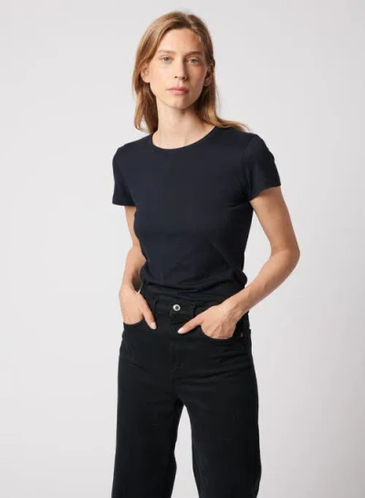 Majestic Filatures Soft Touch Short Sleeve Crewneck T-shirt In Blue