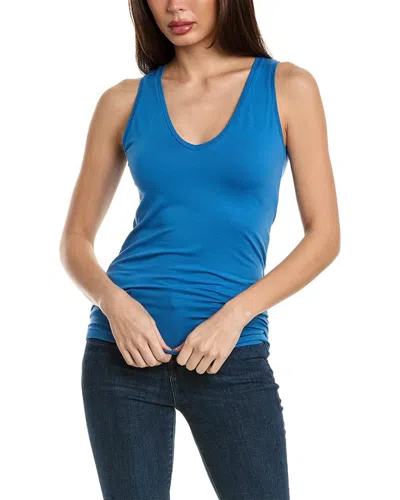 Majestic Filatures Soft Touch V-neck Tank In Blue