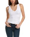 Majestic Classic Vest Top In White