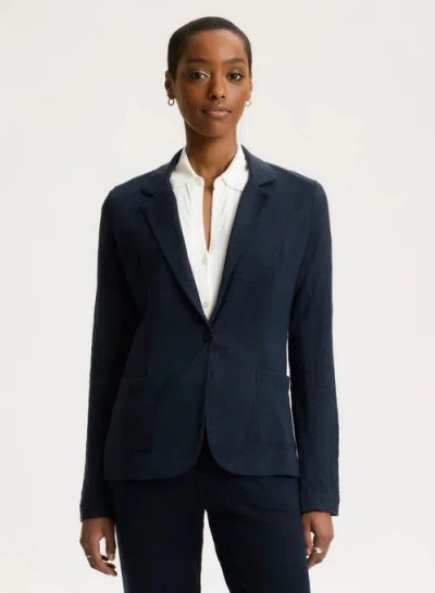 Majestic Filatures Stretch Linen One Button Blazer
