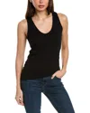 Majestic Harris Reed Fluid Basics Gathered Racerback Tank Top In Blue