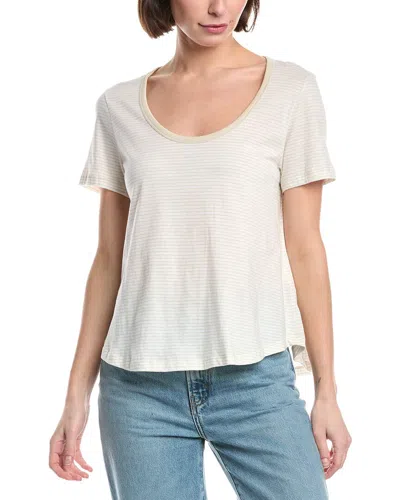Majestic Filatures Stripe T-shirt In Animal Print