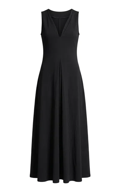 Majestic Filatures Supima Cotton Maxi Dress In Black