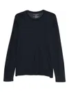 Majestic Long-sleeve Organic-cotton T-shirt In Blue