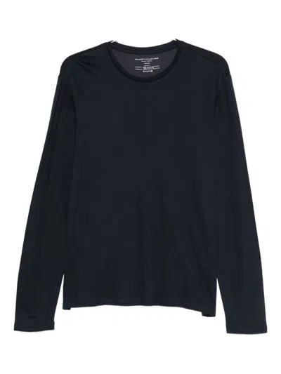 Majestic Long-sleeve Organic-cotton T-shirt In Blue
