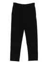 Majestic Drawstring Cropped Trousers In Black