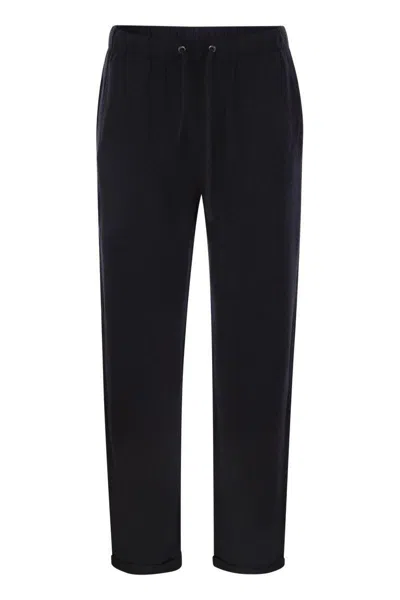 MAJESTIC MAJESTIC FILATURES TROUSERS WITH DRAWSTRING WAIST