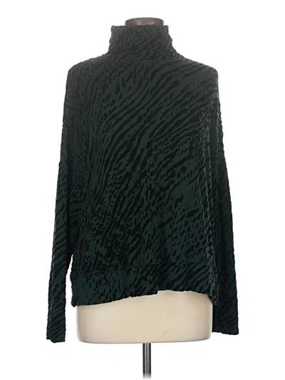 Pre-owned Majestic Filatures Turtleneck Sweater In Green