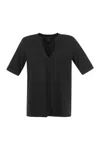 Majestic Filatures Viscose Serape Neckline Tunic
