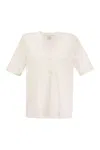 Majestic Filatures Viscose Serape Neckline Tunic In Beige