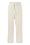 Majestic Filatures Viscose Trousers In Cream