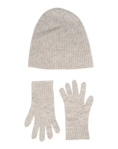 Majestic Filatures Woman Accessories Set Grey Size Onesize Wool, Cashmere