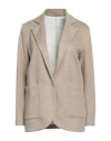 Majestic Filatures Woman Blazer Beige Size 1 Linen In Beige