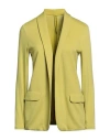 Majestic Filatures Woman Blazer Lime Green Size 1 Viscose, Elastane