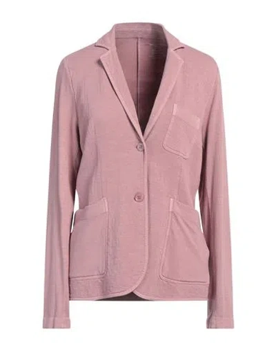Majestic Filatures Woman Blazer Antique Rose Size 4 Viscose, Elastane In Pink