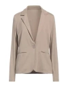 Majestic Filatures Woman Blazer Sand Size 1 Viscose, Elastane In Sand