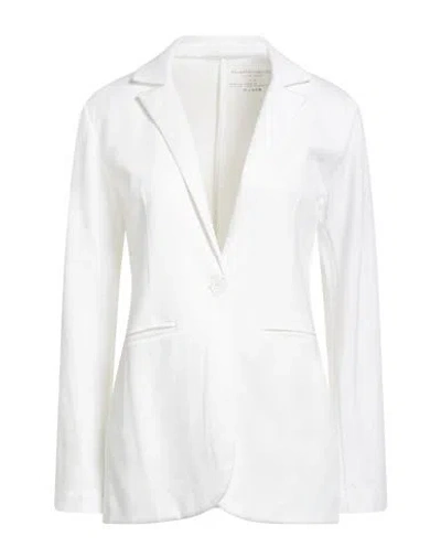Majestic Filatures Woman Blazer White Size 1 Linen