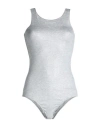 Majestic Filatures Woman Bodysuit Light Grey Size 1 Viscose, Elastane In Grey