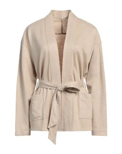 Majestic Filatures Woman Cardigan Beige Size 3 Linen