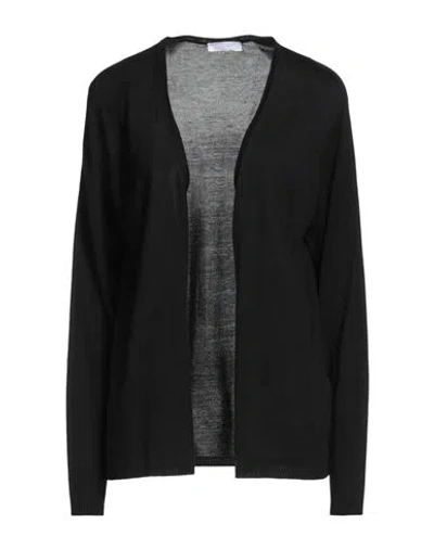 Majestic Filatures Woman Cardigan Black Size 1 Silk, Viscose