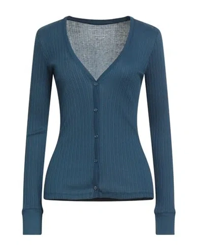 Majestic Filatures Woman Cardigan Blue Size 1 Organic Cotton, Modal