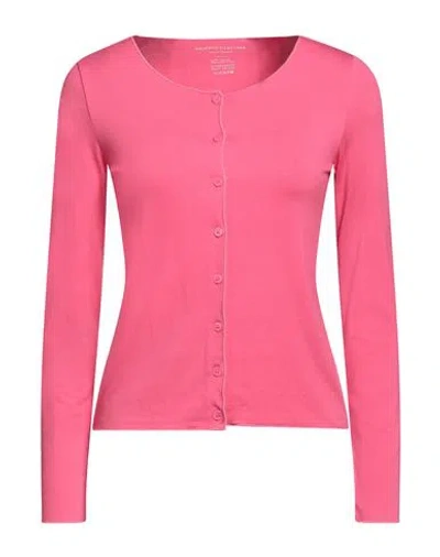 Majestic Filatures Woman Cardigan Fuchsia Size 1 Viscose, Elastane In Pink