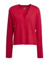 Majestic Filatures Woman Cardigan Garnet Size 1 Linen, Elastane In Red