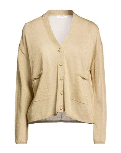 Majestic Filatures Woman Cardigan Gold Size 1 Acetate, Metallic Fiber, Polyamide In Brown