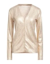Majestic Filatures Woman Cardigan Gold Size 2 Linen, Elastane
