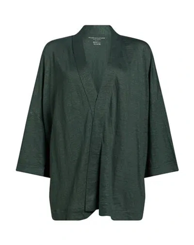 Majestic Filatures Woman Cardigan Green Size 1 Linen, Elastane
