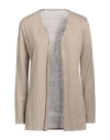 Majestic Filatures Woman Cardigan Khaki Size 2 Viscose, Elastane In Beige