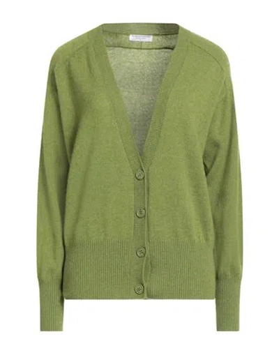 Majestic Filatures Woman Cardigan Lime Green Size 1 Cashmere
