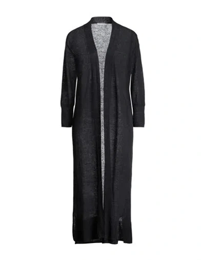 Majestic Filatures Woman Cardigan Midnight Blue Size 1 Linen