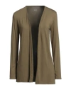 Majestic Filatures Woman Cardigan Military Green Size 1 Viscose, Elastane In Green