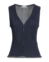 Majestic Filatures Woman Cardigan Navy Size 1 Acetate, Metallic Fiber, Polyamide